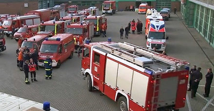 In Salzgitter werden 30 Fahrzeuge der Feuerwehr Goslar erwartet.