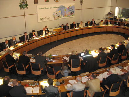 Ratssitzung im Rathaus.