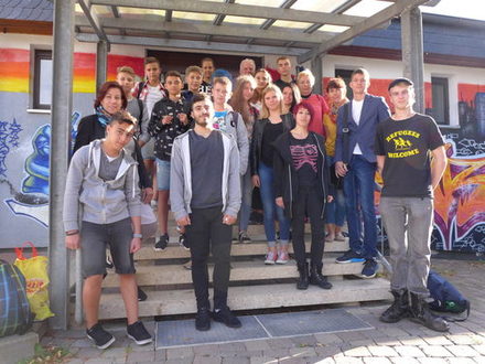 Ankunft der russischen Jugendlichen in Salzgitter-Bad.