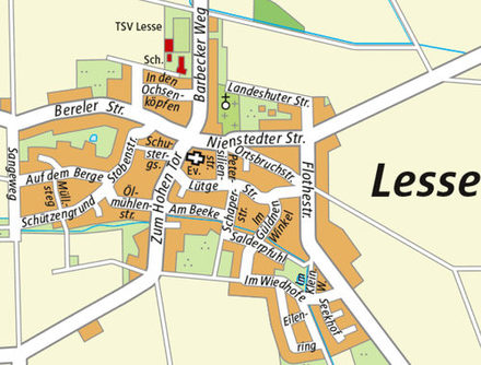 Stadtteil Lesse auf dem Stadtplan