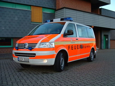Ein Fahrzeug der Berufsfeuerwehr der Stadt Salzgitter