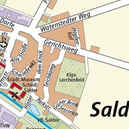 Stadtplanausschnitt von Salzgitter-Salder.