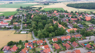 Luftbild von Flachstöckheim.