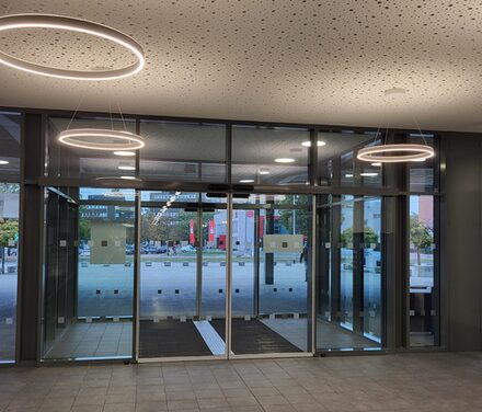 Innenansicht des neuen Eingangs