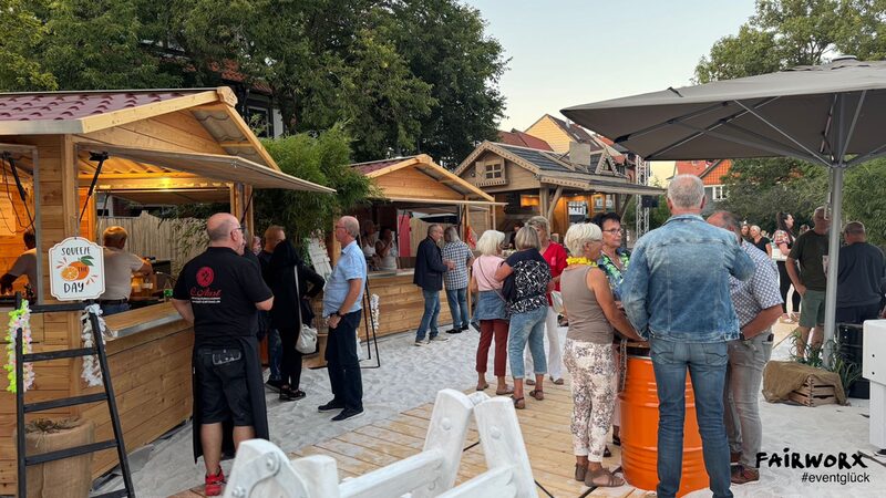 Strandstimmung am Klesmerplatz.