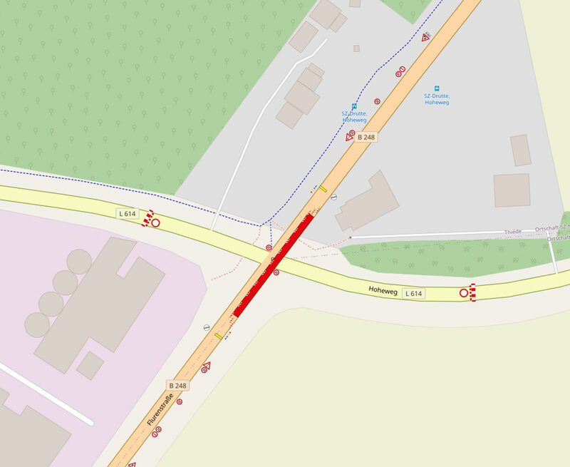 Details der Baustelle in einer Grafik