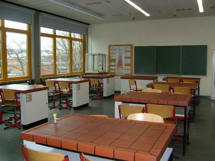 Bereits sanierter Fachunterrichtsraum an der Emil-Langen-Realschule.