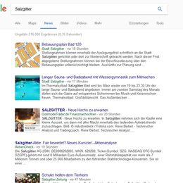 Google News mit Salzgitter-Nachrichten