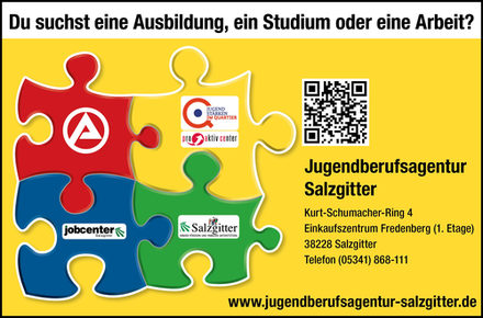 Anzeige der Jugendberufsagentur Salzgitter