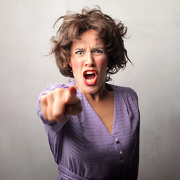 Wütende Frau